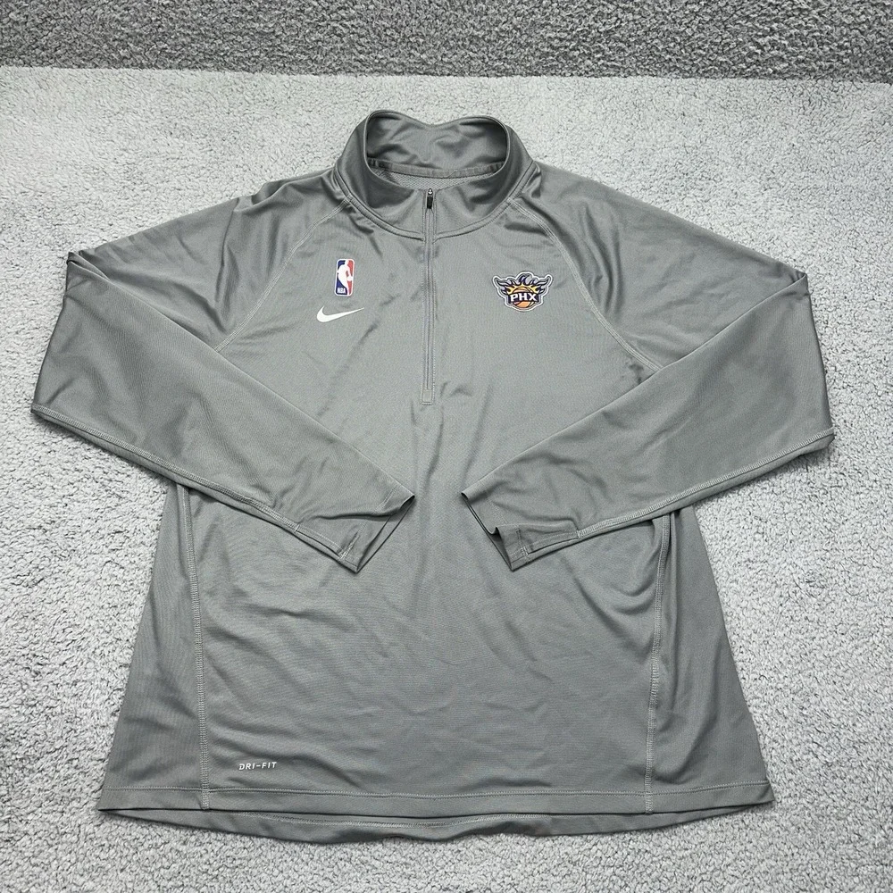 Nike Dri-Fit Women's XL AT9711-002 NBA Phoenix Suns Basketball 1/4 Zip Pullover